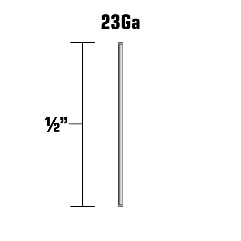 Metabo HPT Micro Pin Nails | 1/2 Inch x 23 Gauge | Electro-Galvanized | 2000 Count | 22999SHPT - Image 2